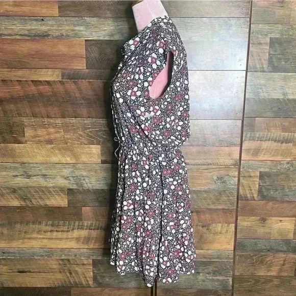 Rebecca Minkoff Micro-Floral Mini Dress in Black/Red/White, Size XXS.NWT! - Picture 8 of 14